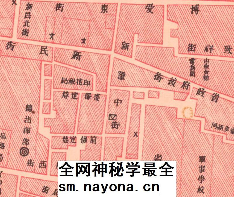【舆图】1929年开封市全图 民国开封市电子版老地图 陆测局绘制