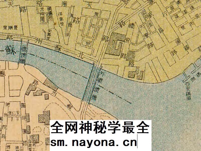 【舆图】民国1913年新测上海地图电子版老地图高清图片素材JPG