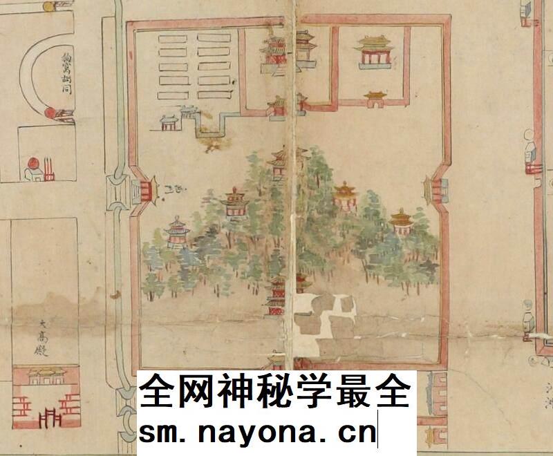 1747-1776年间精绘北京图 八旗分布图 老北京地图电子版高清图片