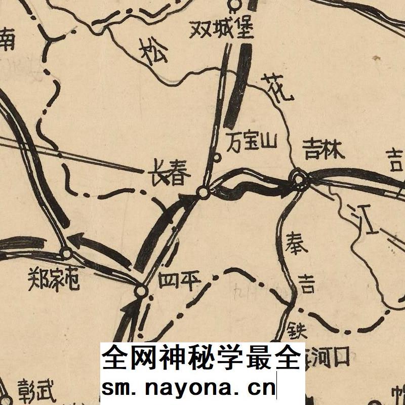 【舆图】1931年9月-1932年2月 918事变日军占领东北形势示意图