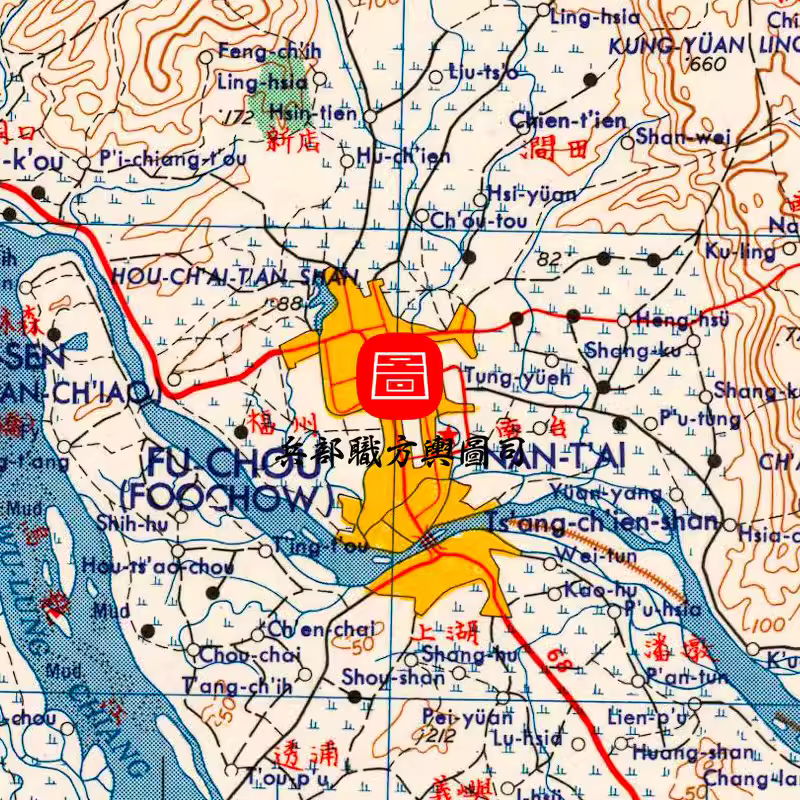 【舆图】美绘福建局部地理地形交通高清图13张（民国古本） 主图
