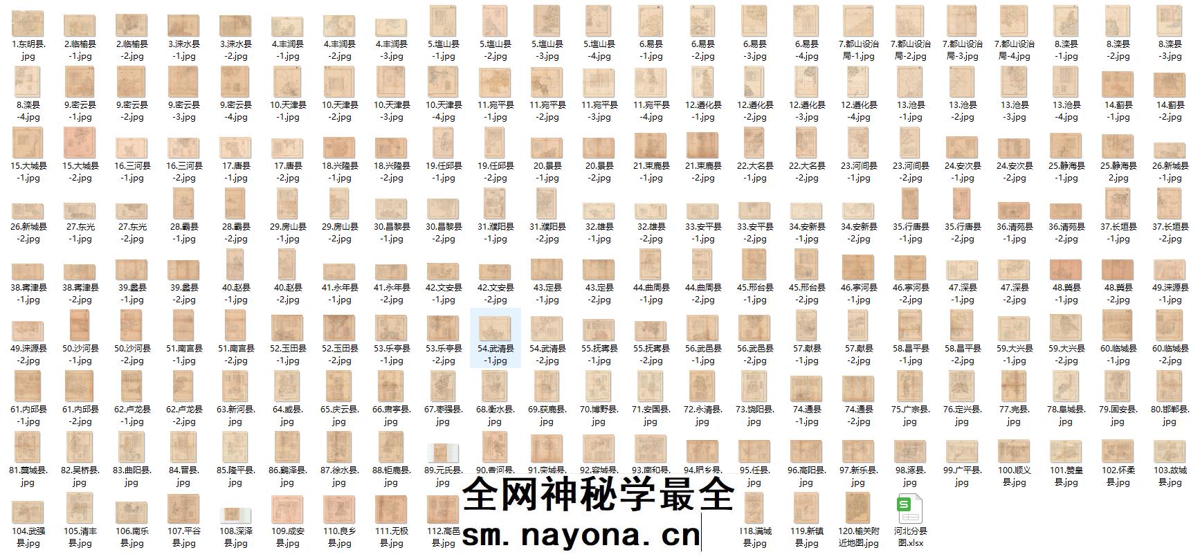 【201张】1934年 民国河北省各县城详细老地图 120个县城厢图