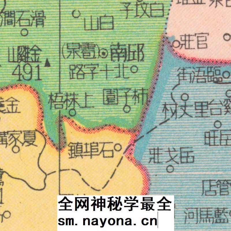 【舆图】1950年山东分县详图 非实物电子版山东老地图