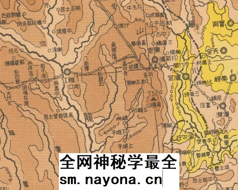 【舆图】1938年西康西藏详图 老地图 电子图片