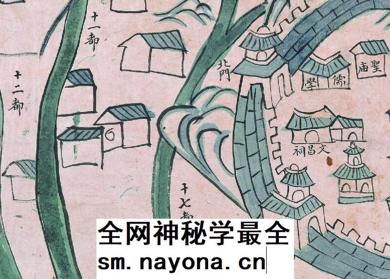 舆图司 1845年杭州市 淳安县山川之图 晚晴民国老地图 高清图片
