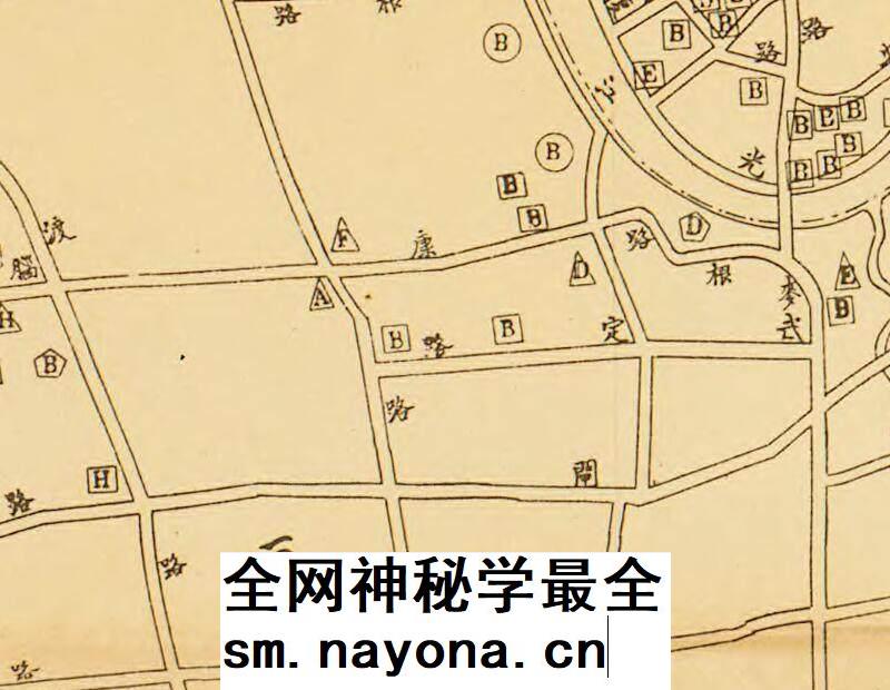 1928年上海特别市工厂分布地图 上海电子版老地图高清图片素材jpg