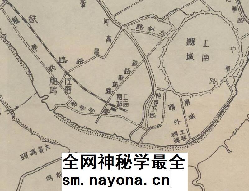 民国1924年上海黄浦指南地图 上海市老地图高清JPG