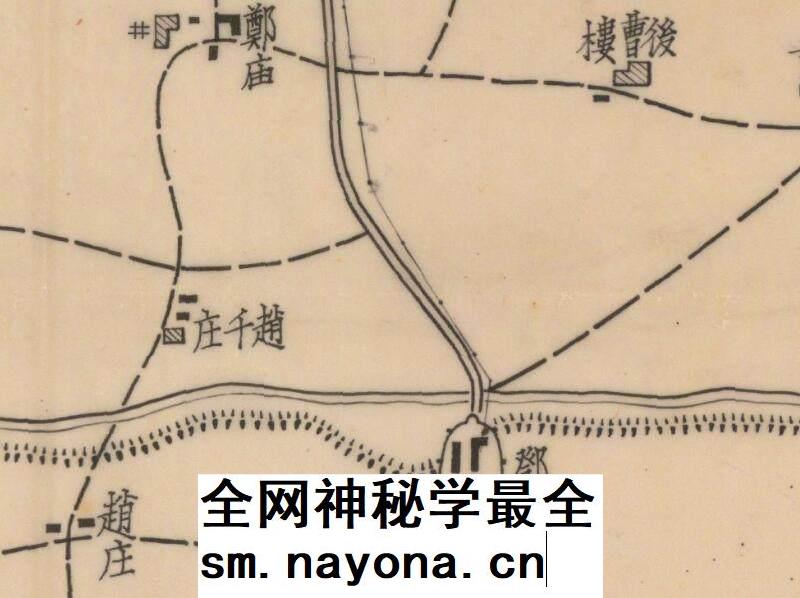 舆图司 1944年河南省商邱市现况图 民国晚清老地图