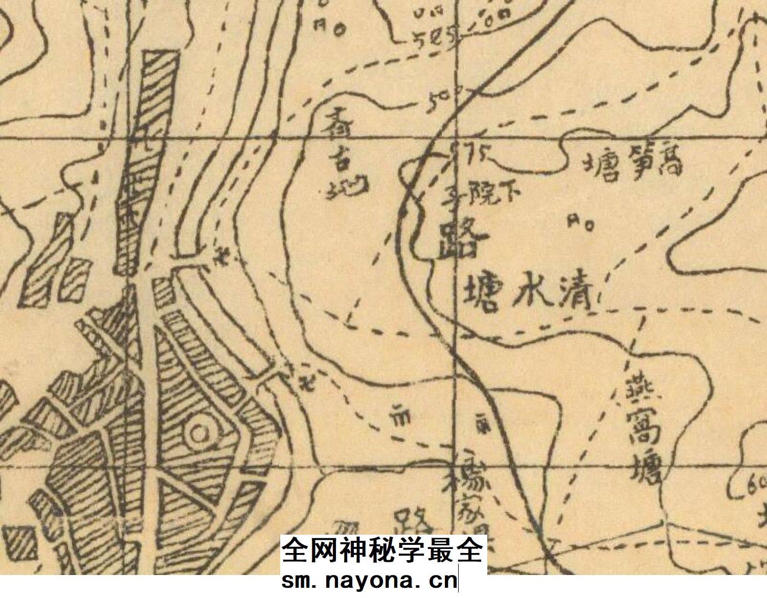 【舆图】1939年四川省自贡市市区图晚清民国明朝历史老地图高清图 已售 4