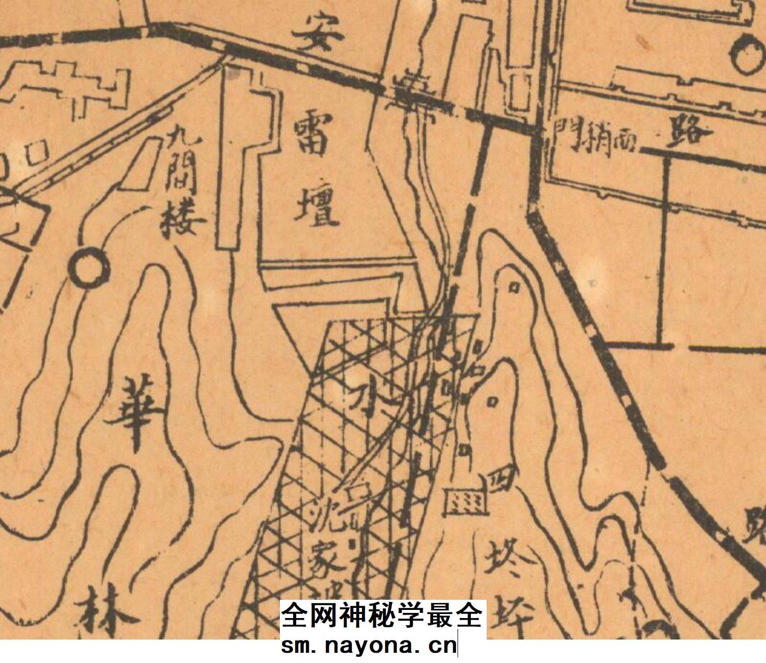 【舆图】1941年甘肃兰州市区路网设计图晚清民国历史老地图高清图
