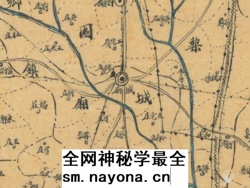 【舆图】1942年河南省新郑县图 民国31年新郑市老地图 非实物