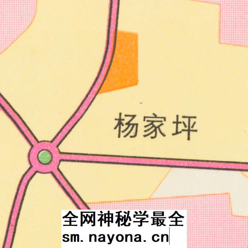【舆图】1985年重庆市城市规划图 重庆历史变迁老地图