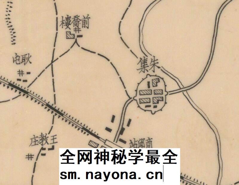 舆图司 1944年河南省商邱市现况图 民国晚清老地图