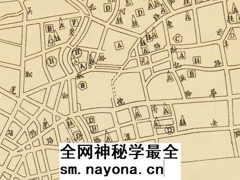1928年上海特别市工厂分布地图 上海电子版老地图高清图片素材jpg