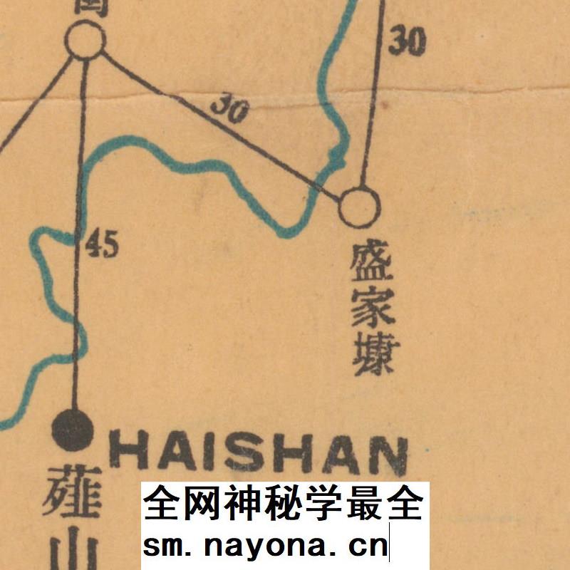 【舆图】1922年湖北邮务区舆图 邮政发展地图史料 民国11年古本