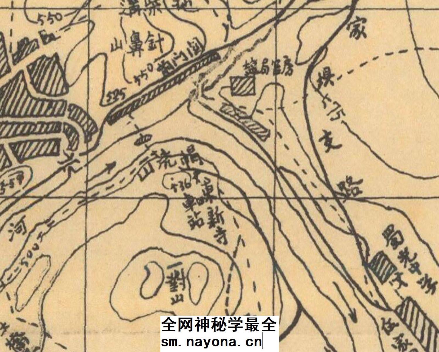 【舆图】1939年四川省自贡市市区图晚清民国明朝历史老地图高清图 已售 4