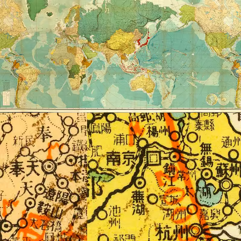 【舆图】日绘二战后世界高清JPG全图(1945年) 主图 【舆图】日绘二战后世界高清JPG全图(1945年) 主图