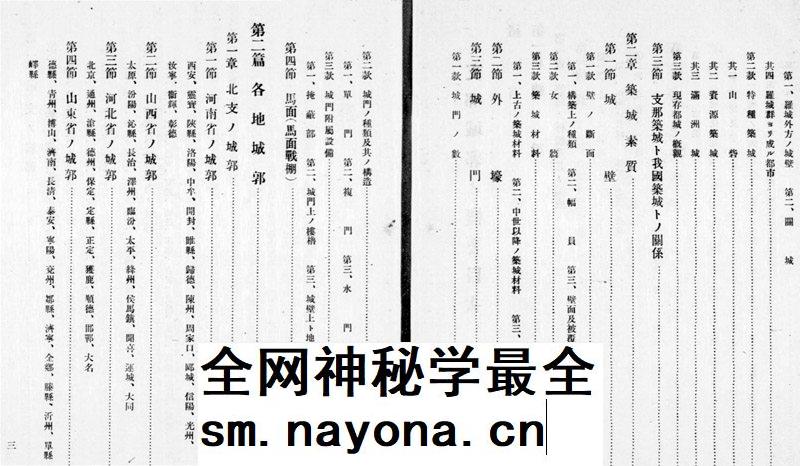 【舆图】日本军部编中国主要城镇城墙城门布局图(1940本)