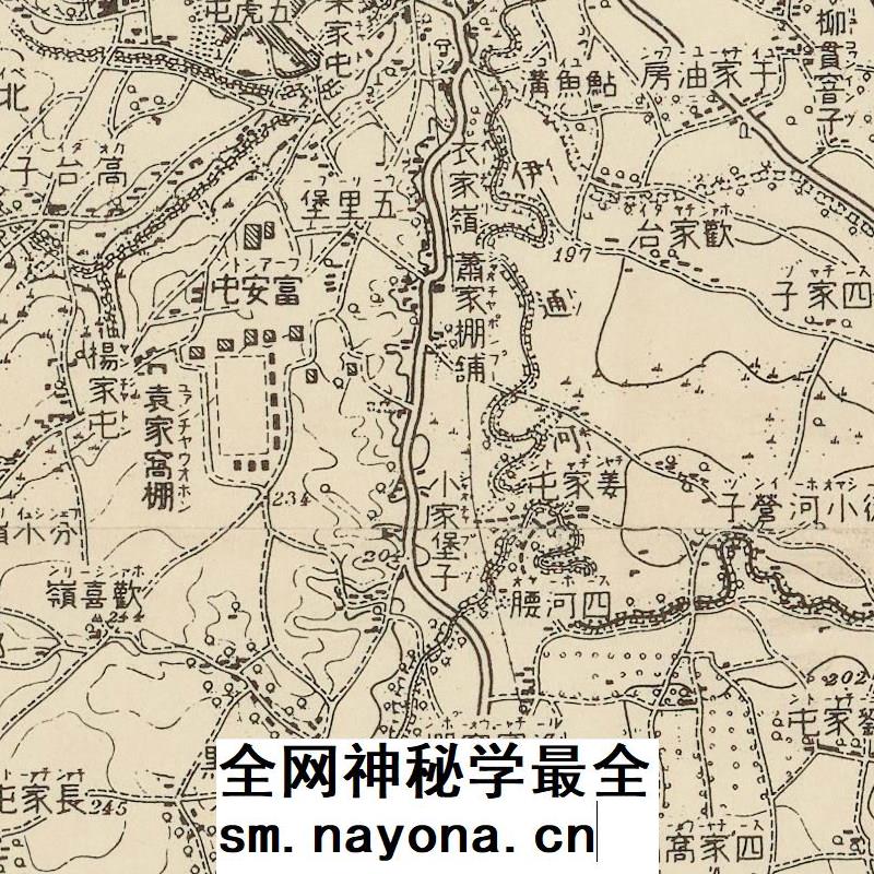 【舆图】民国33年 1943年日绘长春1比5万地图 电子图片