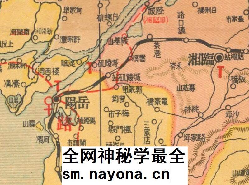 民国民国1939年湖南全省形势新图电子版老地图高清图片jpg素材