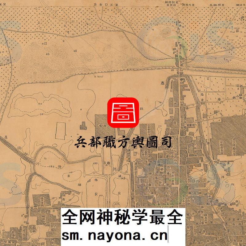 【舆图】1947年河南省开封县城厢图 开封民国老地图 JPG图片