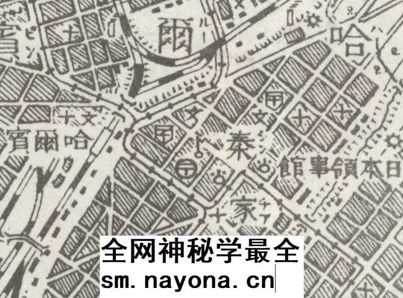 【舆图】日绘1932年哈尔滨十万分一地图(民国21年)
