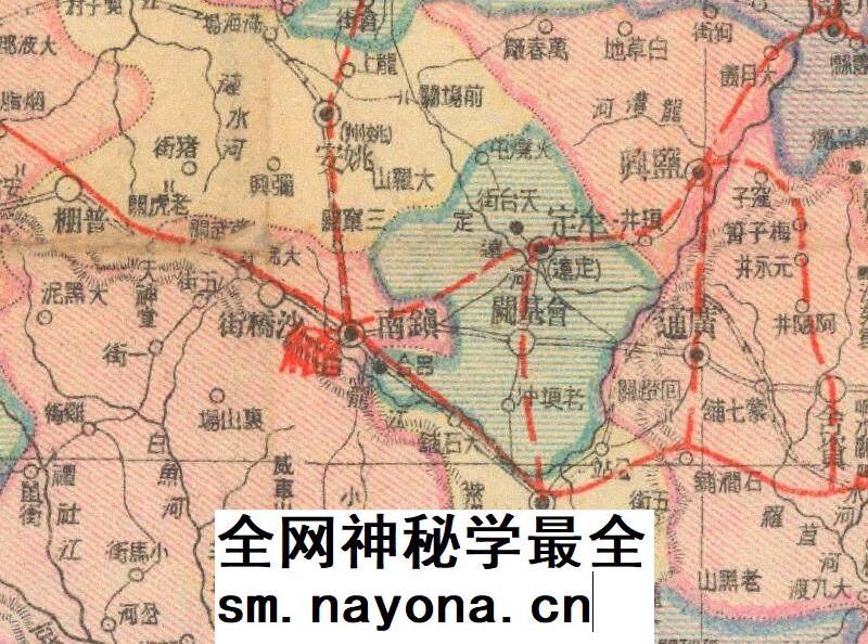 舆图司 1943年 云南省明细地图 晚晴民国老地图 高清图片