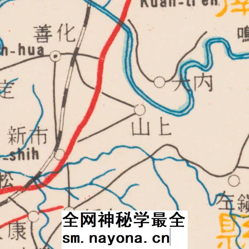 【舆图】1959年湾省主要公路图 交通路线示意地图 1张jpg图片