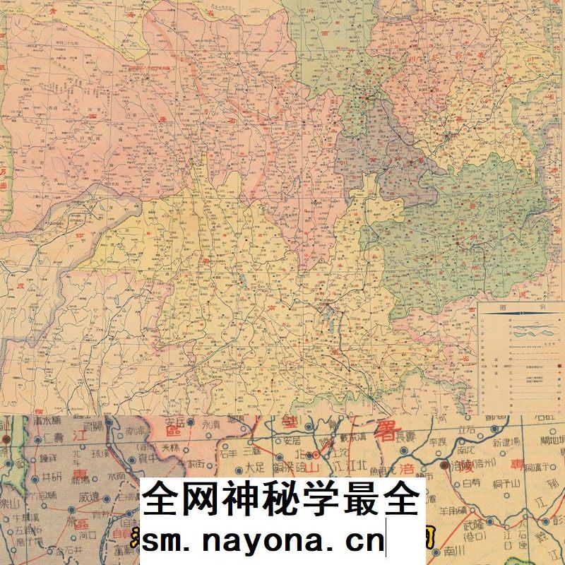 【舆图】新中国初期1951年西南行政区全图 高清电子版图片1张