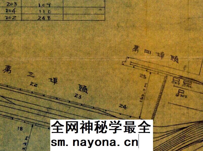【舆图】民国1939年山东码头青岛港全图电子版老地图高清图片jpg