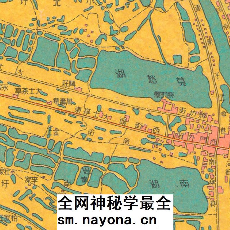 【舆图】1949年南京市街道详图 南京街道老地图 电子图片