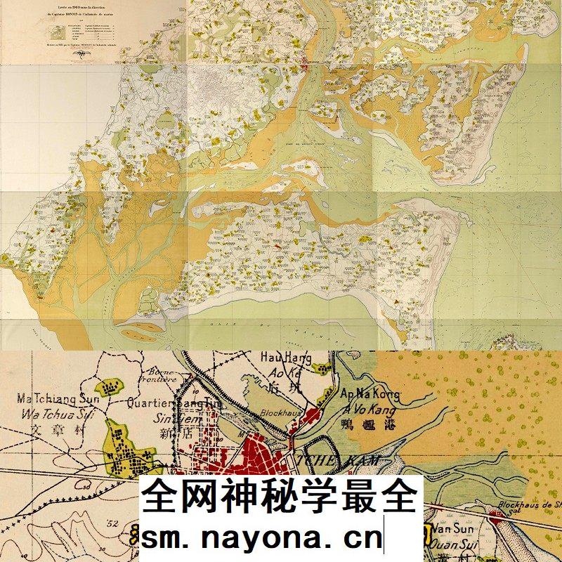 【舆图】1900年清末广州湾地图12张高清JPG电子图片