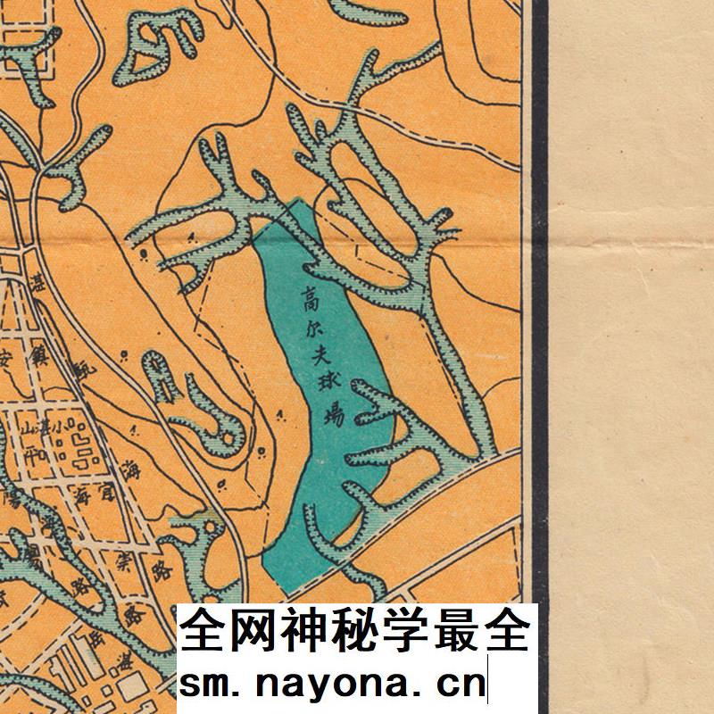 【舆图】1947年青岛市街图 民国36年青岛市老地图