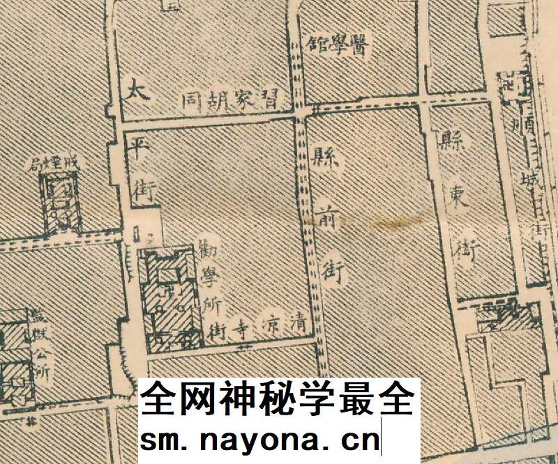 【舆图】民国4年1915年洛阳城内及四关图 洛阳及周边地区老地图