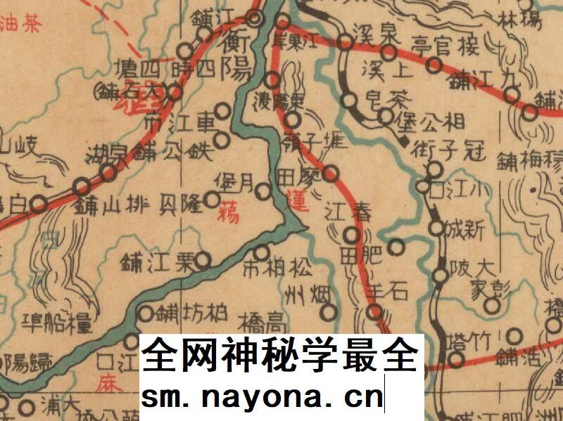 【舆图】1935年湖南省全图 民国湖南老地图 电子图片素材超清