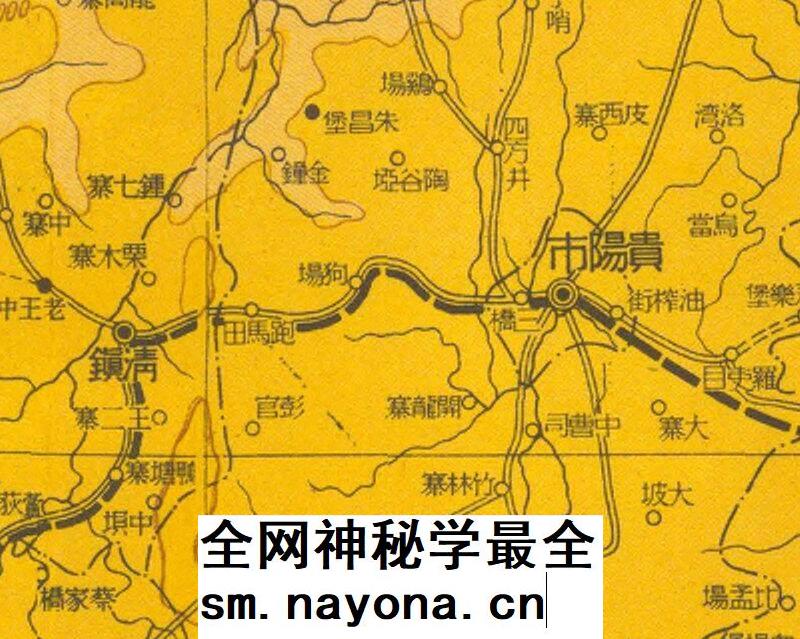 1948年贵州省图 贵州省老地图 电子图片非实物1张JPG