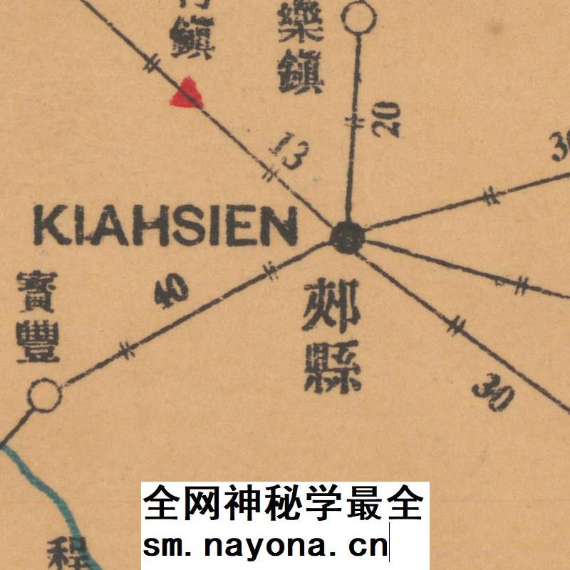 【舆图】1921年河南邮务区舆图 邮政发展地图史料 民国10年古本