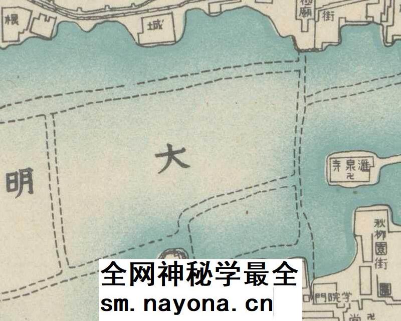 民国 1940年大济南新区划明细地图 北支关系图铁道略图济南市地图
