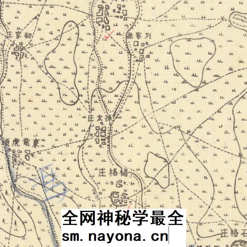 428张民国1930年前后山东省电子版老地图1比5万地形图高清图片jpg