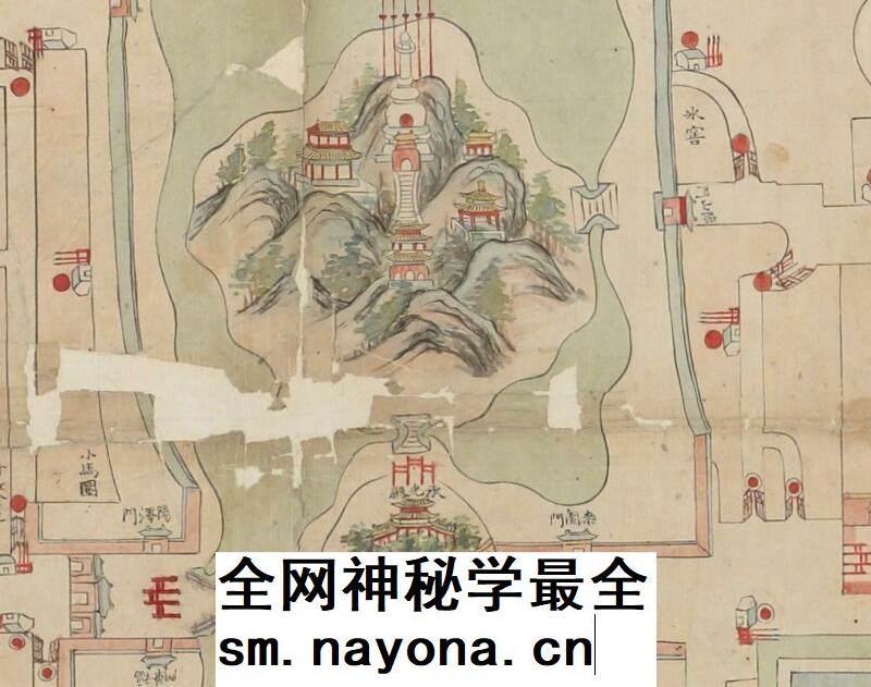 1747-1776年间精绘北京图 八旗分布图 老北京地图电子版高清图片