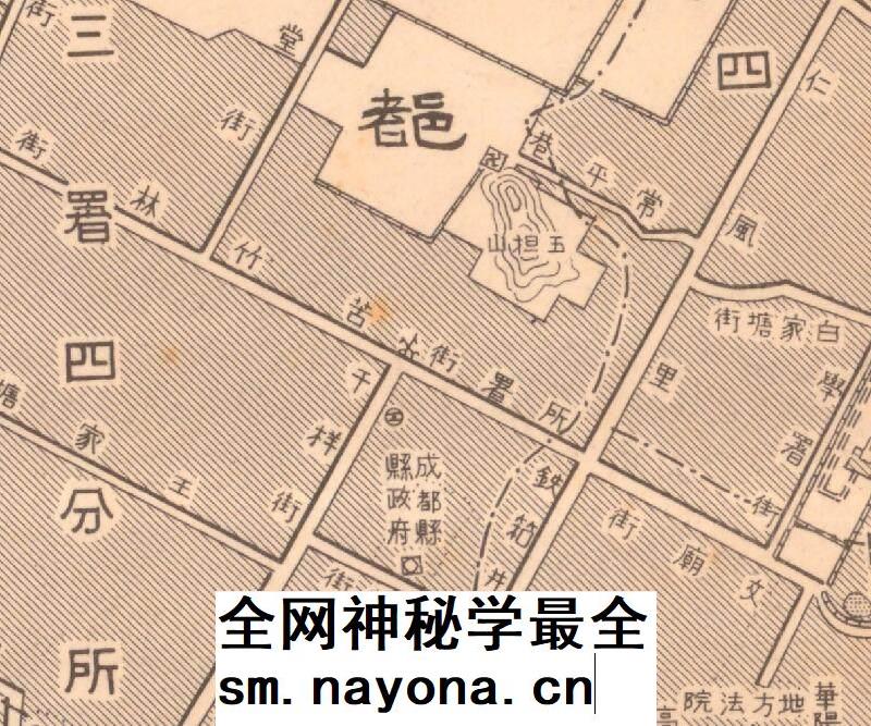 【舆图】日陆测绘制 1938年成都市街图 成都市老地图 民国27年
