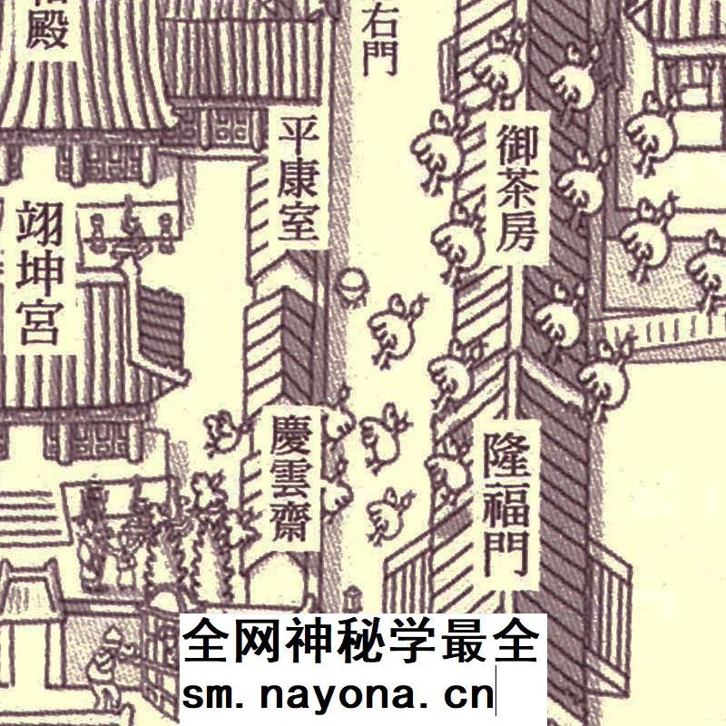【舆图】紫禁城故宫清代宫廷样式高清手绘鸟瞰图jpg