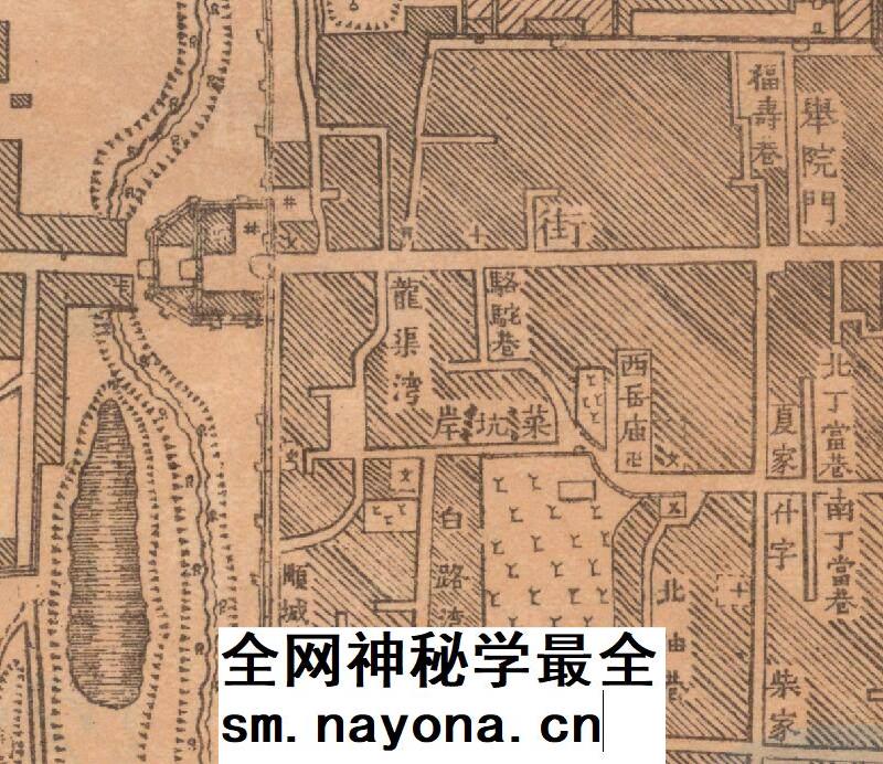 【舆图】1914年陕西省城图 民国西安市电子版老地图 陕西陆测局