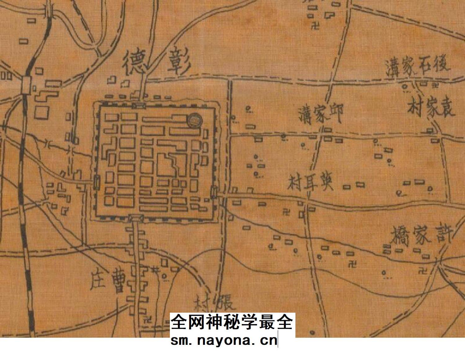 【舆图】1931年河南省安阳彰德都市计划要图民国历史老地图高清图