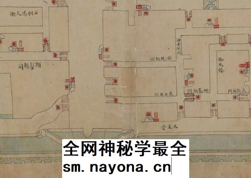 1747-1776年间精绘北京图 八旗分布图 老北京地图电子版高清图片