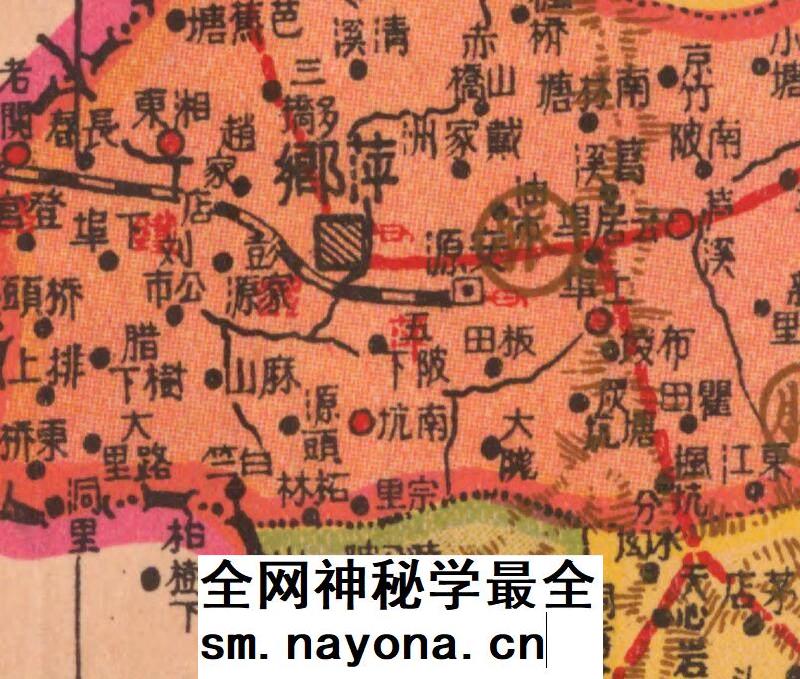 【舆图】1934年江西分县详图 民国23年江西省老地图