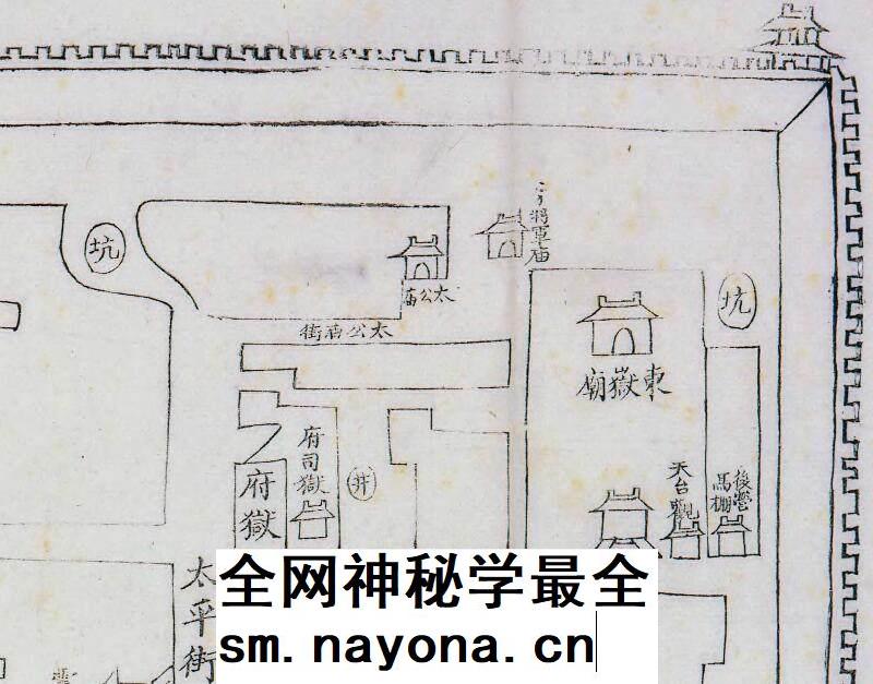 1880年前后直隶省城街道全图高清电子版老地图 图片素材jpg历史图