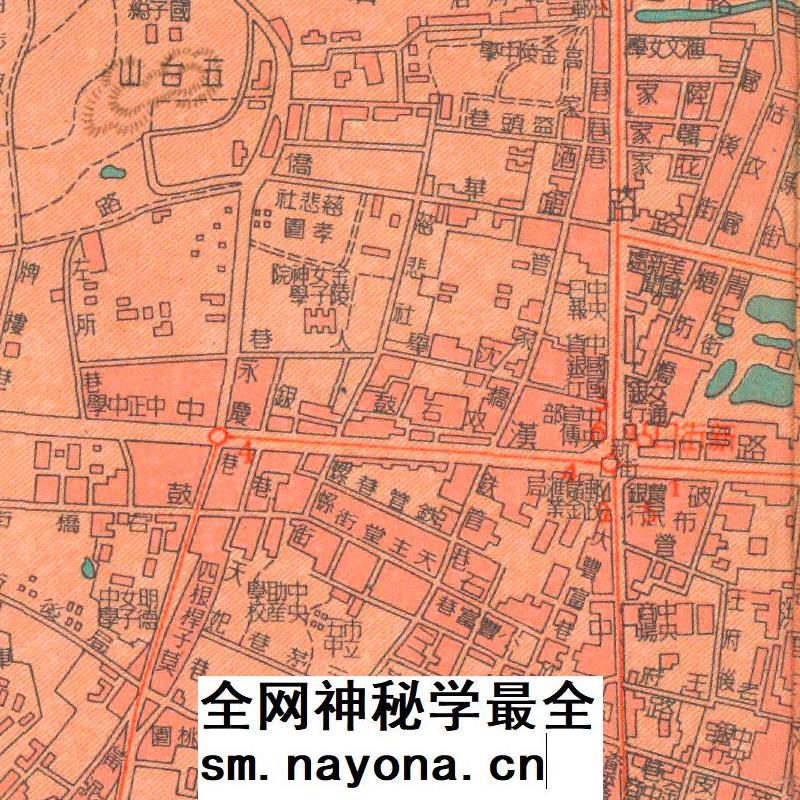【舆图】1949年南京市街道详图 南京街道老地图 电子图片