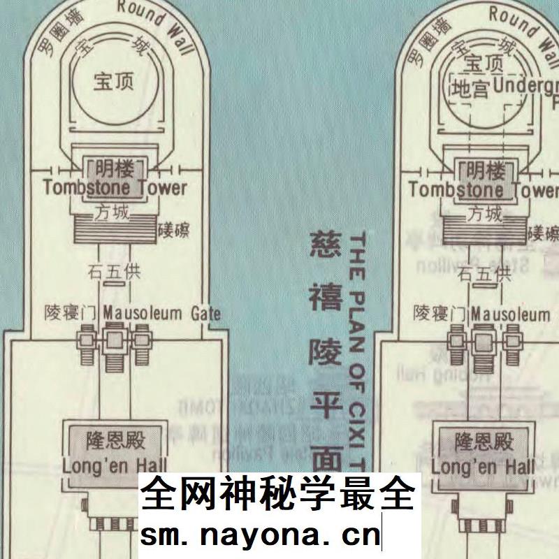 【舆图】1984年清东陵游览图 2张电子图片