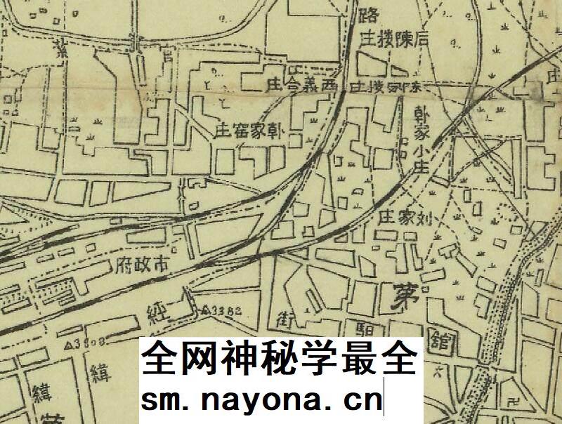 【舆图】1933年济南市市区全图 民国22年济南老地图电子图片JPG
